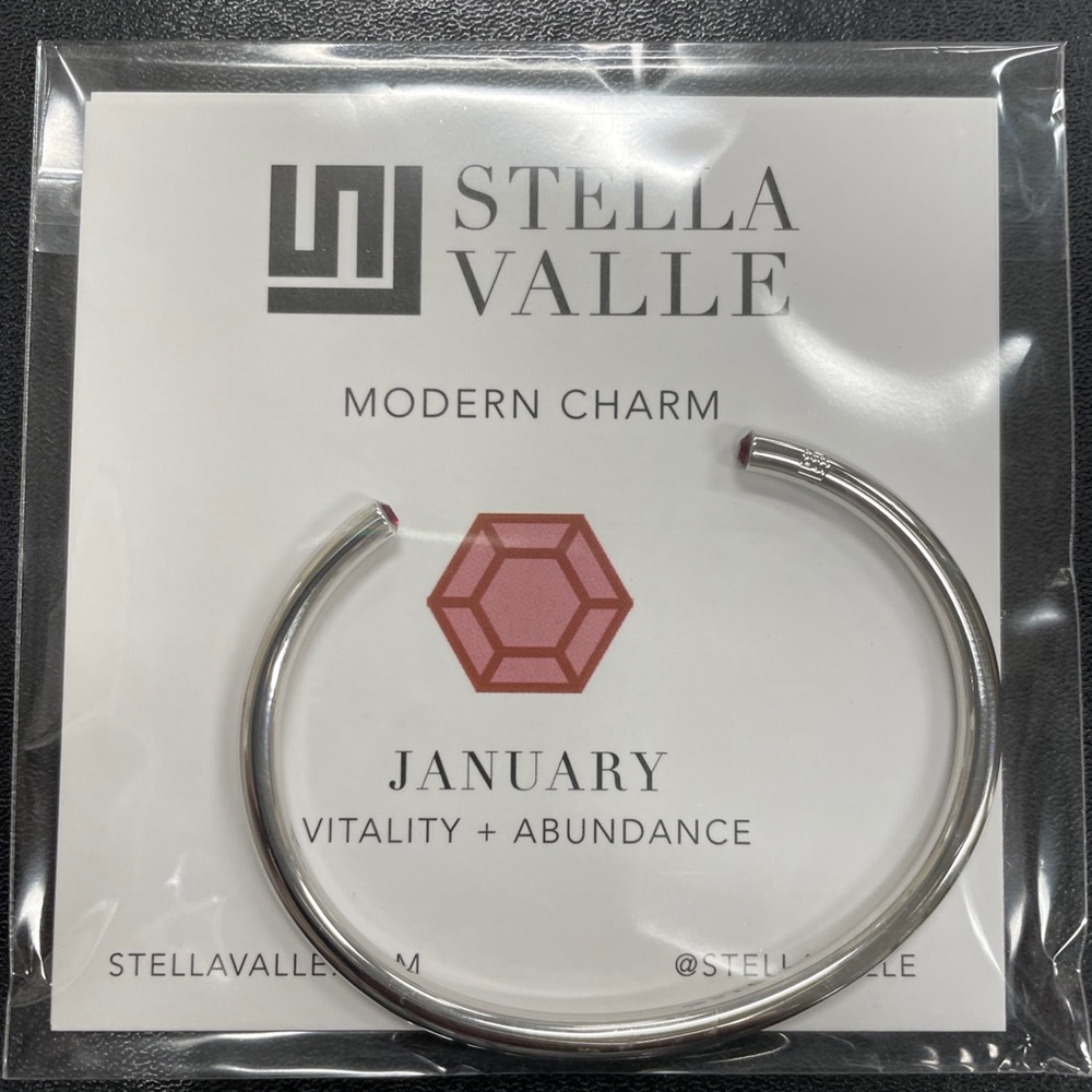 Stella Valle Silver January Birthstone Bracelet